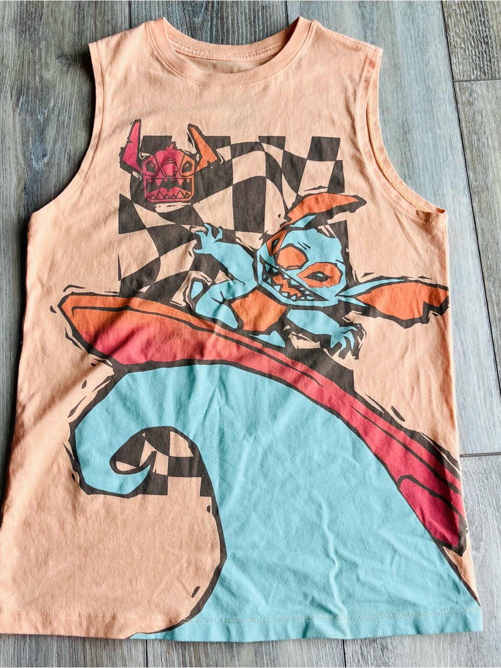 Boys Size XL Stitch Tank Top Muscle Tee Sleeveless Disney